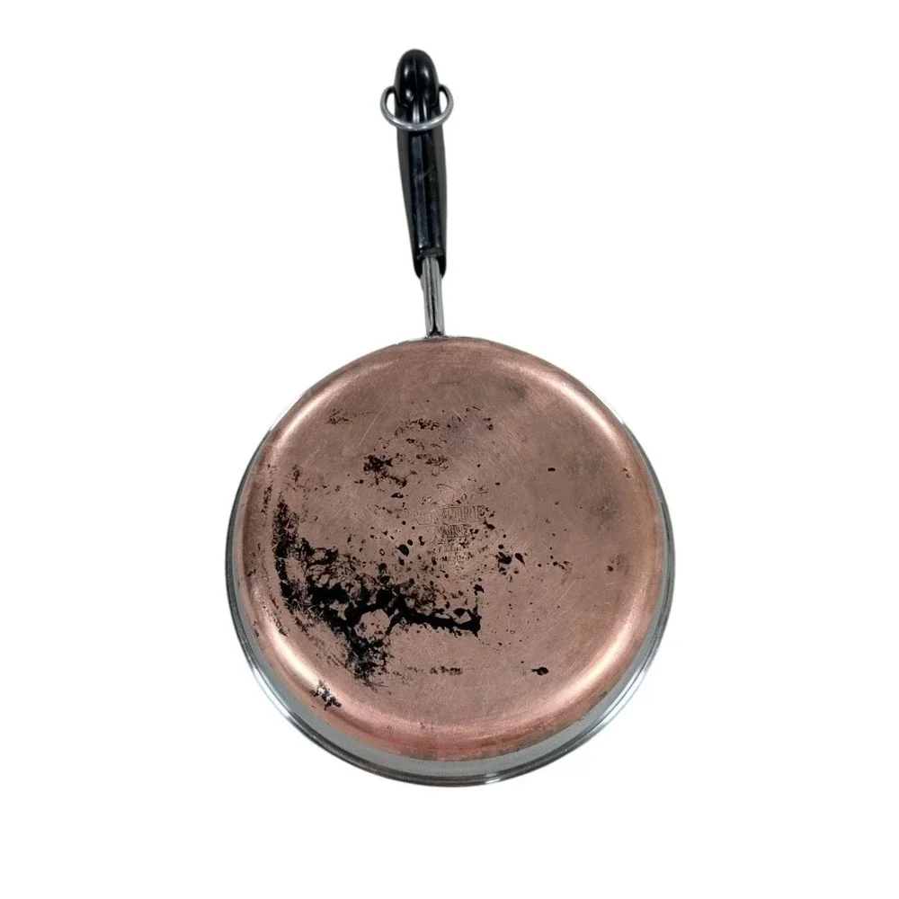 Revere Ware Vintage 7 Inch Copper Bottom Stainless Steel Skillet Pan